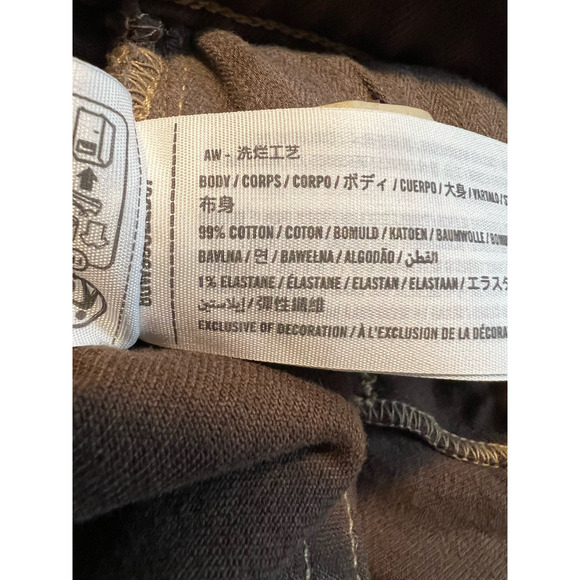 Abercrombie & Fitch Women's The '90s Straight Ultra High Rise Jeans Brown 34/18S - Picture 8 of 9